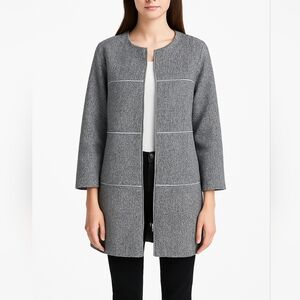 Cabi Women's The times jacket asphalt 3/4 sleeve gray jacket Size XS